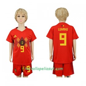 Jalkapallo Pelipaidat Belgia Lukaku 9 Lasten World Cup 2018 Kotipaita